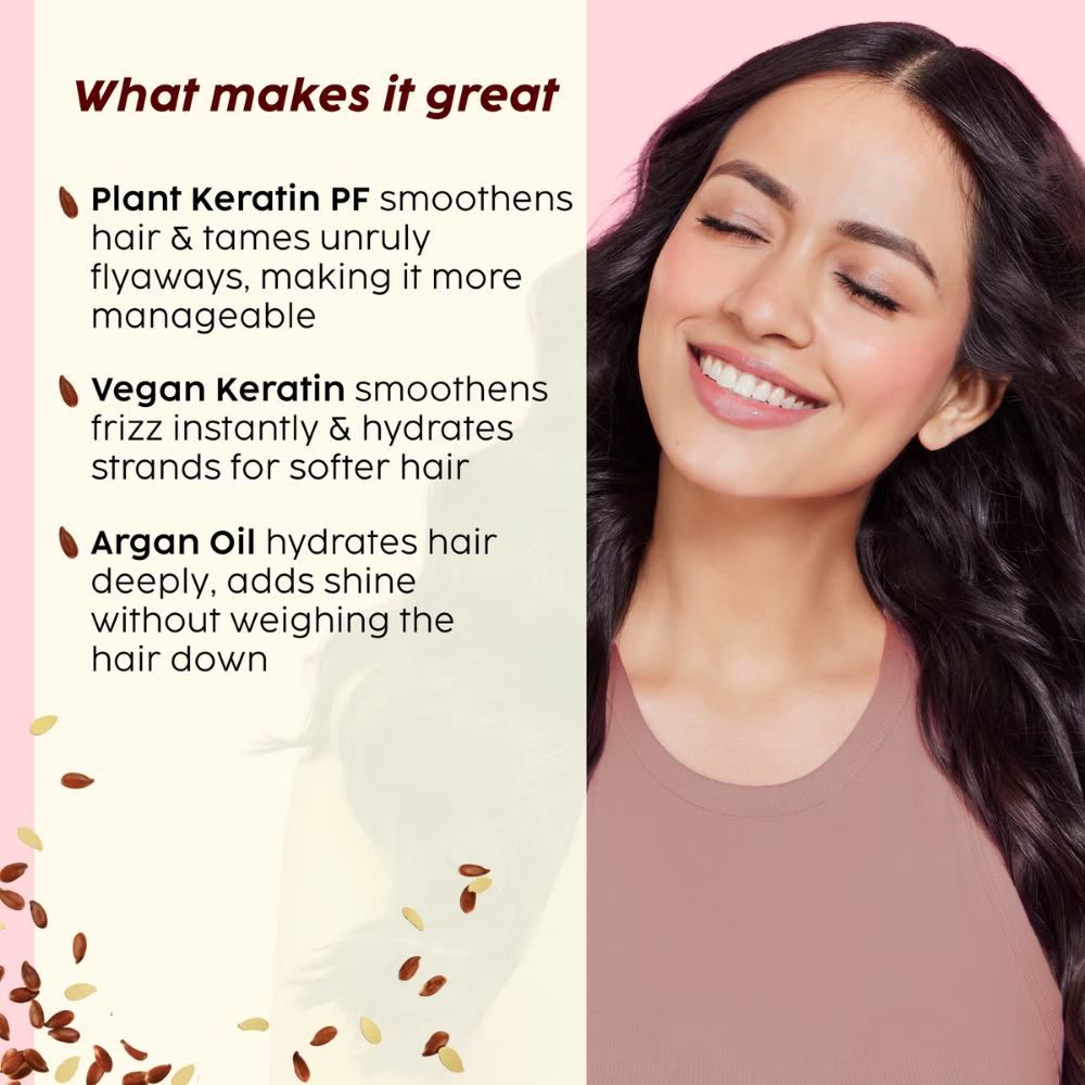 Plix The Plant Fix Flaxseed Keratin Smoothening Anti-Frizz Serum