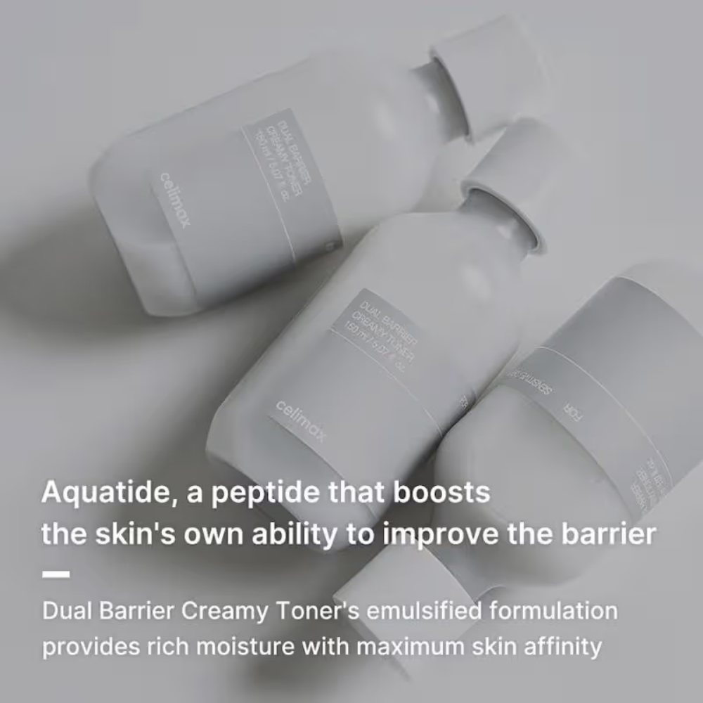 Celimax Dual Barrier Creamy Toner, Hydrates, Calms & Strengthens Skin barrier