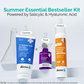 The Derma Co Summer Essential Bestseller Kit With Salicylic & Hyaluronic For Active Acne