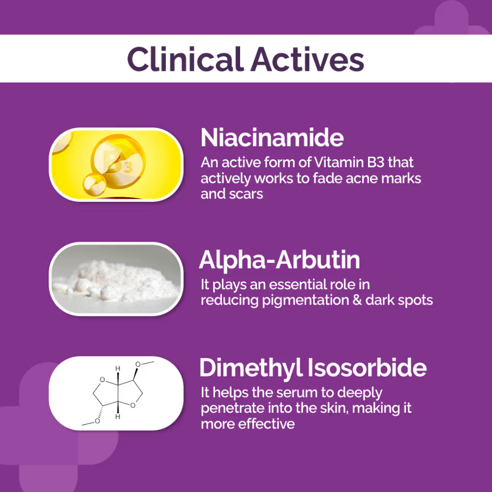 The Derma Co 5% Niacinamide Face Serum With Alpha Arbutin & Multivitamin For Clear & Spotless Skin
