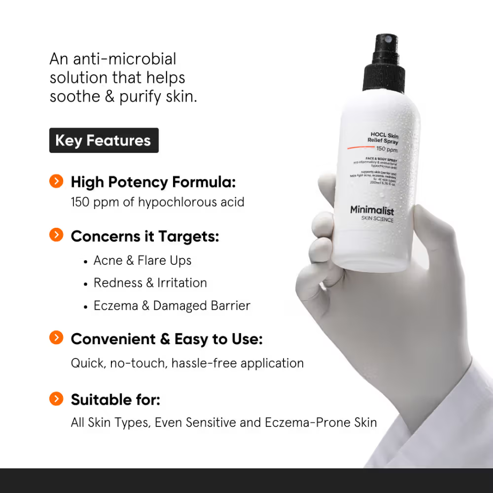 Minimalist HOCL Skin Purifying Spray-150 ppm Face & Body Spray