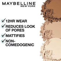 Maybelline New York Fit Me Matte + Poreless Pressed Powder, Lightweight