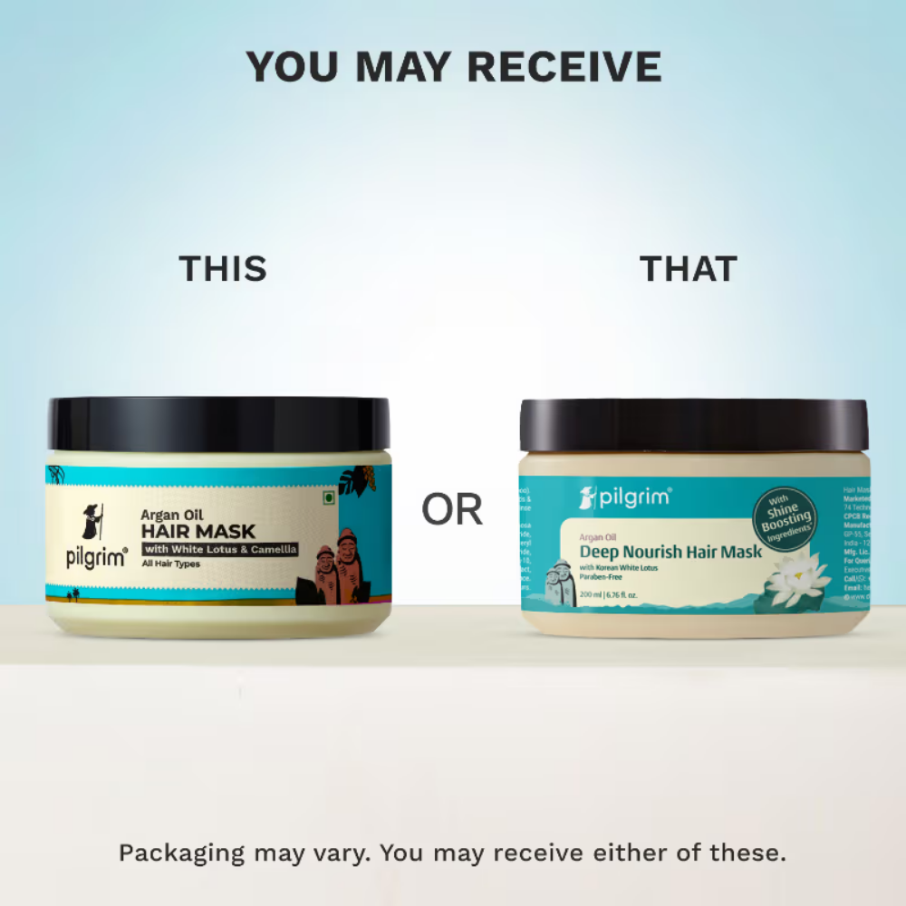 Pilgrim Argan Oil Hair Mask with White Lotus & Camellia