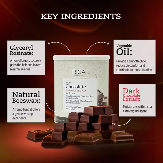 Rica Dark Chocolate Liposoluble Wax For Dry Skin