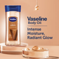 Vaseline Cocoa Radiant Body Oil with Pure Cocoa Butter & Shimmer Glow, For Dull Skin & Healthy Glow