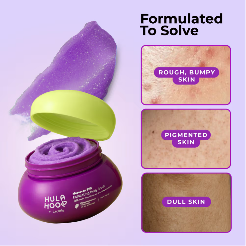 Foxtale Hula Hoop Moroccan Silk Exfoliating Body Scrub