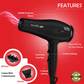 Ikonic Me Ultralight 2000 Hair Dryer - Black