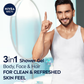 NIVEA MEN Body Wash, Energy with Mint Extracts, Shower Gel for Body, Face & Hair
