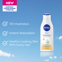 NIVEA Sunscreen lotion with SPF 15 & ALOEVERA- 5 in 1 COMPLETE CARE for 48H Moisturization