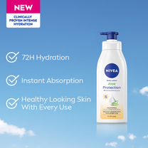 NIVEA Sunscreen lotion with SPF 15 & ALOEVERA- 5 in 1 COMPLETE CARE for 48H Moisturization