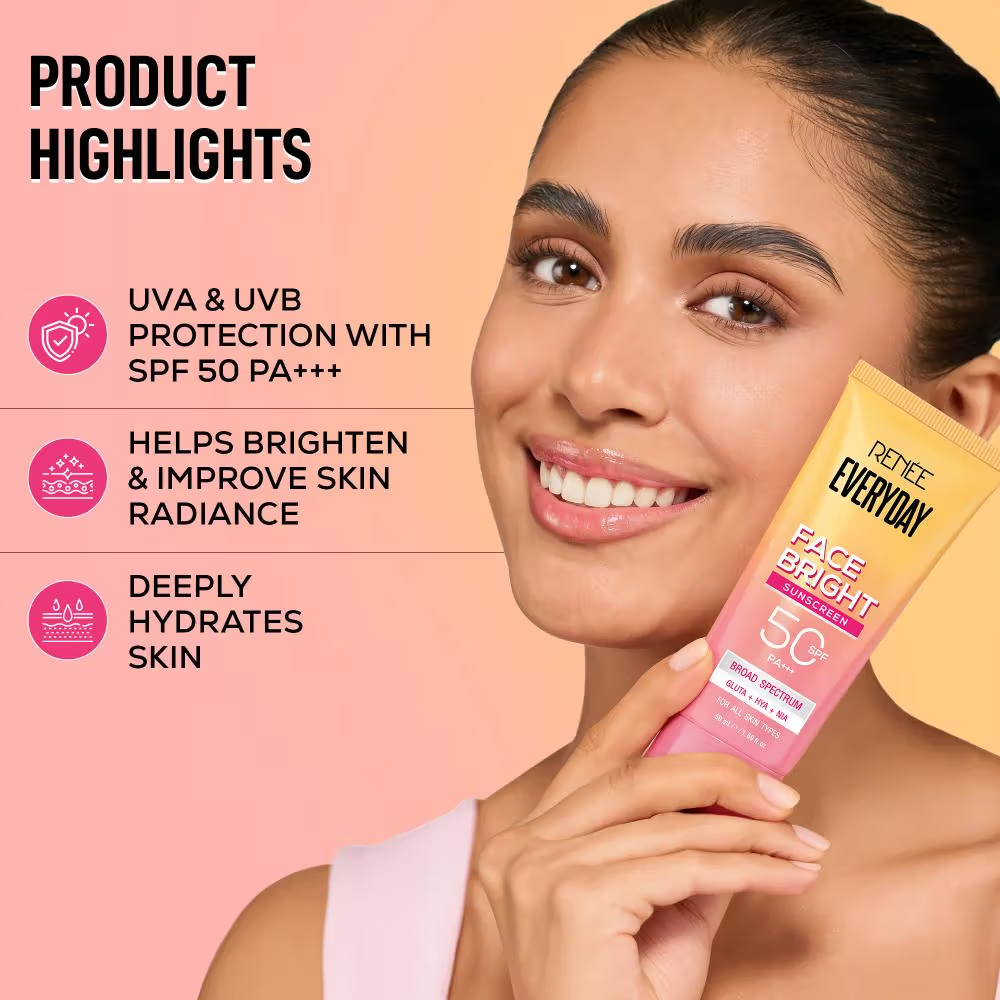 RENEE Everyday Face Bright Brightening Sunscreen In-Vivo Tested SPF 50 PA+++