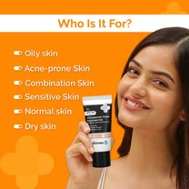 The Derma Co 1% Hyaluronic Tinted Sunscreen Gel For Broad Spectrum Protection SPF 60 PA++++