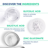 Bioderma Sebium Gel Moussant Actif Cleanser with Salicylic & Glycolic Acid for Acne Prone, Oily Skin