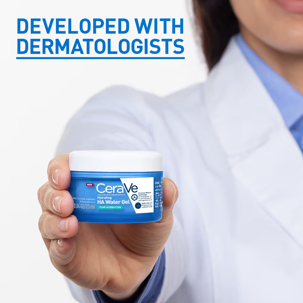 CeraVe HA Water Gel Oil-Free Face Moisturizer with Hyaluronic Acid & Ceramides for Plumpy Hydration