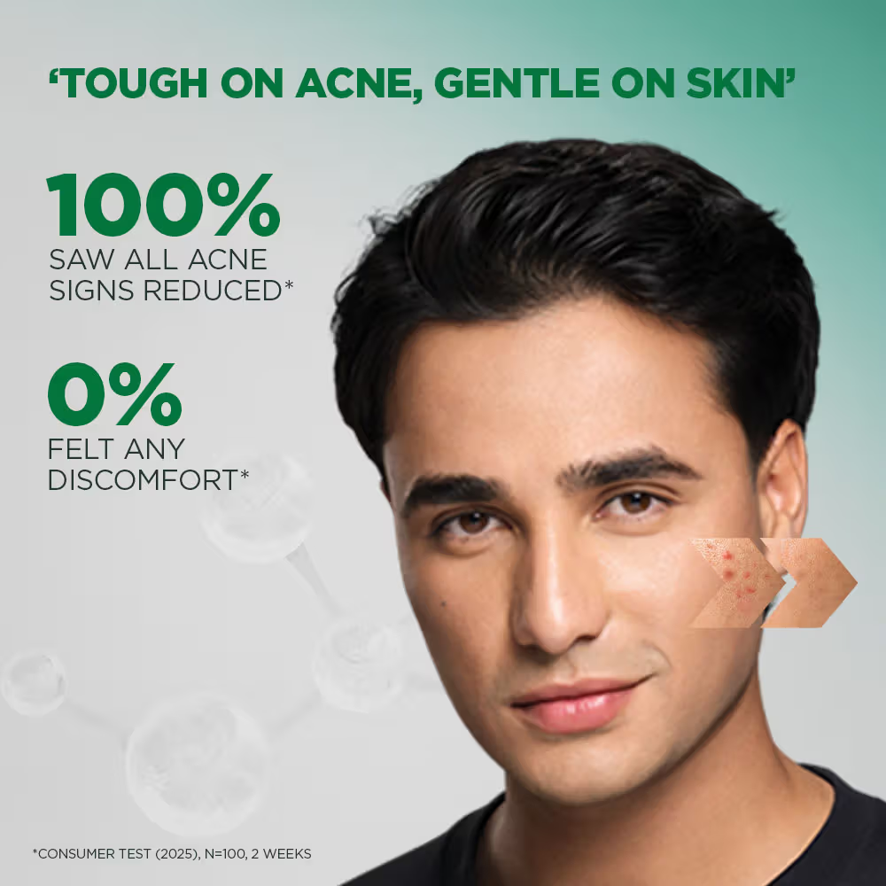 Garnier Men Acno Fight Gentle Cleanser Facewash For Acne-Prone, Sensitive Male Skin