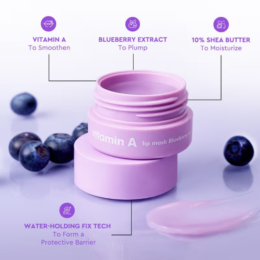 The Face Shop Vitamin Korean Lip Sleeping Mask for Dark, Dry, Pigmented Lips