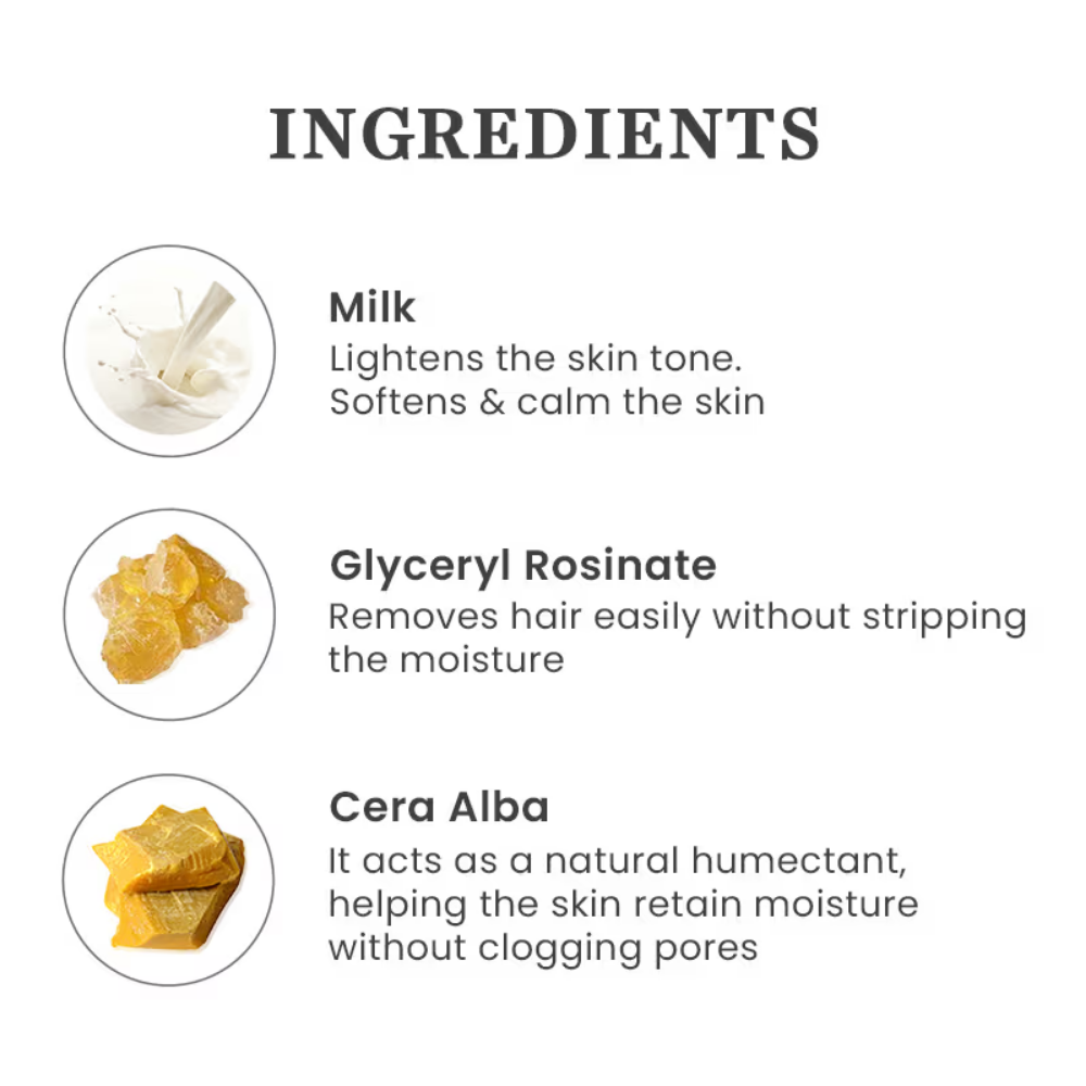 O3+ Milk Liposoluble Wax For Dry Skin Body Hair Removal