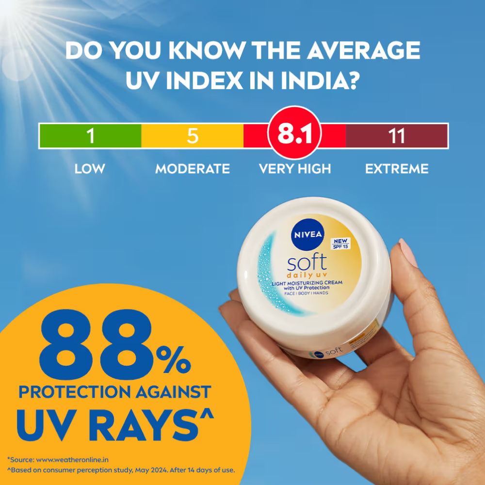 NIVEA Soft Daily UV Light Moisturising Cream