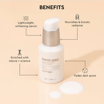 The Face Shop White Seed Brightening Korean Serum With Niacinamide & Hyaluronic Acid for Dark Spots