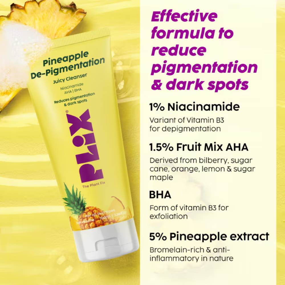 Pineapple Depigmentation Regime With Face Wash, Toner, Serum & Moisturizer