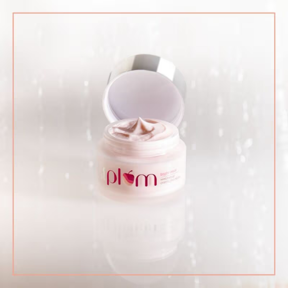 Plum Bright Years Restorative Overnight Anti-Aging Creme - Firms Skin- Reduces Fine Lines & Wrinkles