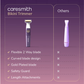 Caresmith Bloom Bikini Electric Painless Hair Remover Trimmer - Purple