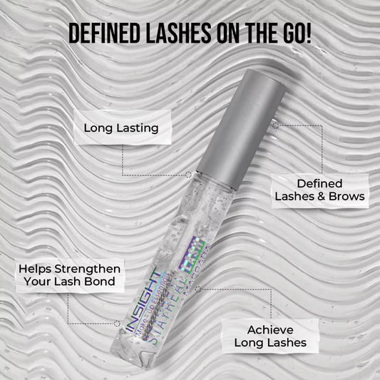 Insight Cosmetics Stay Real Transparent 2 In 1 Brow & Lash Mascara,Sweatproof Long Wear Formula - Transparent