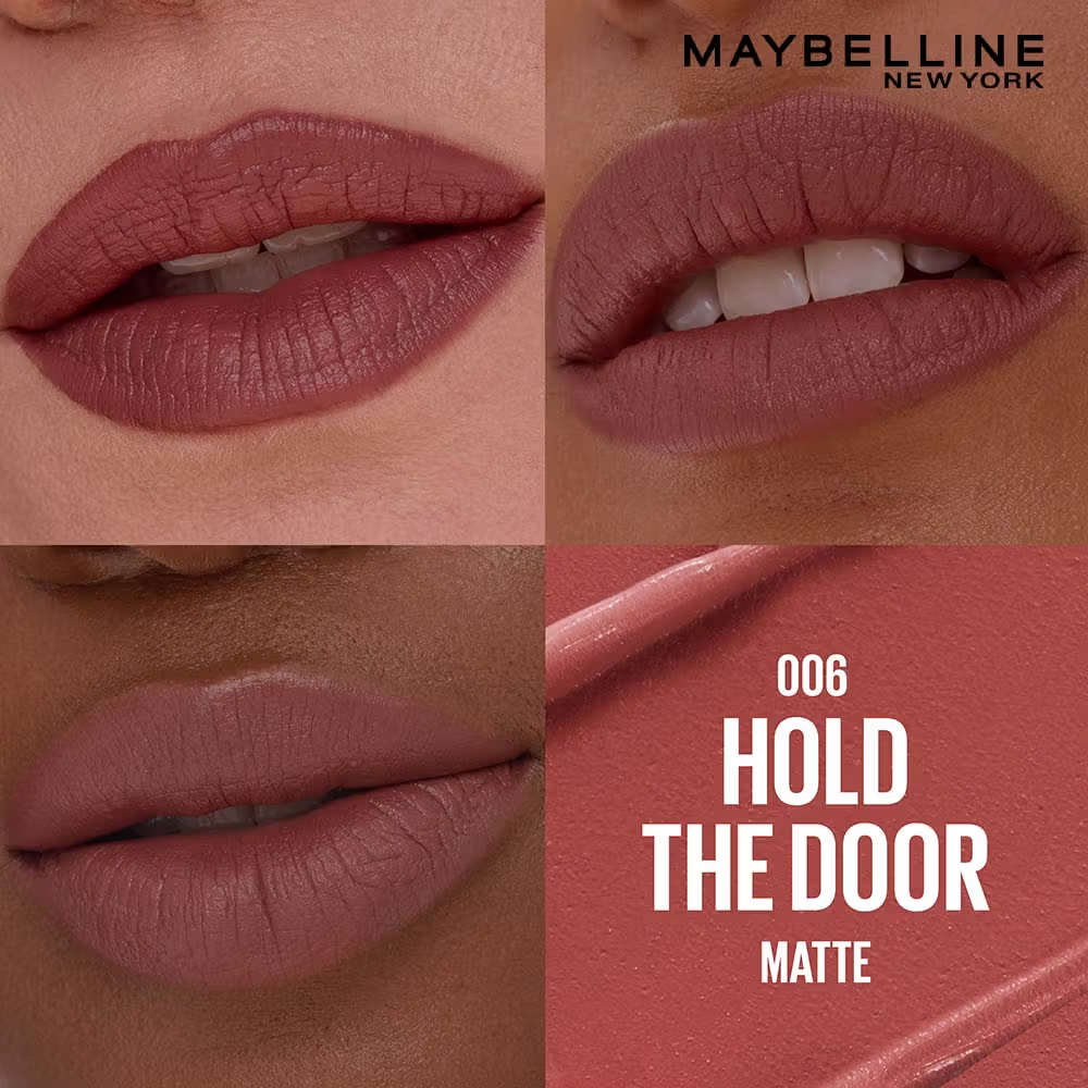 Maybelline Serum Matte Lipstick - 8Hr hydration, One-Swipe Bold Color