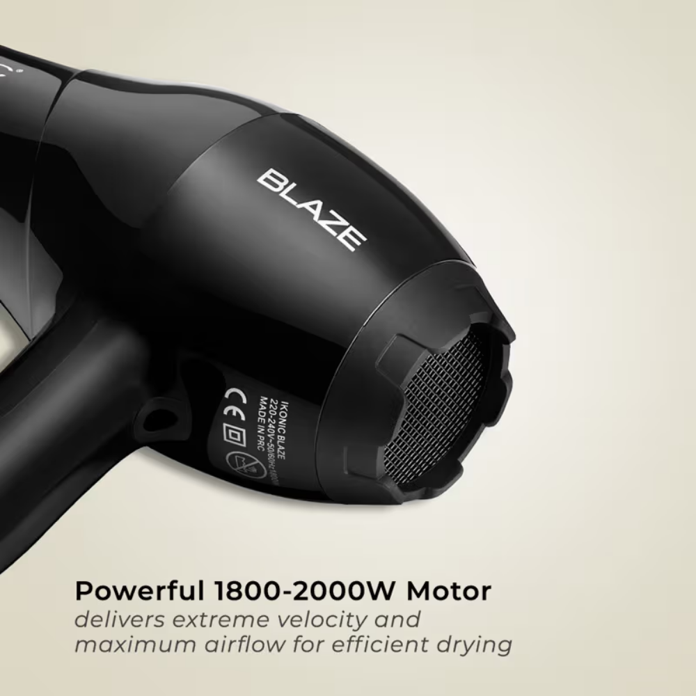 Ikonic Professional Blaze Hair Dryer Black