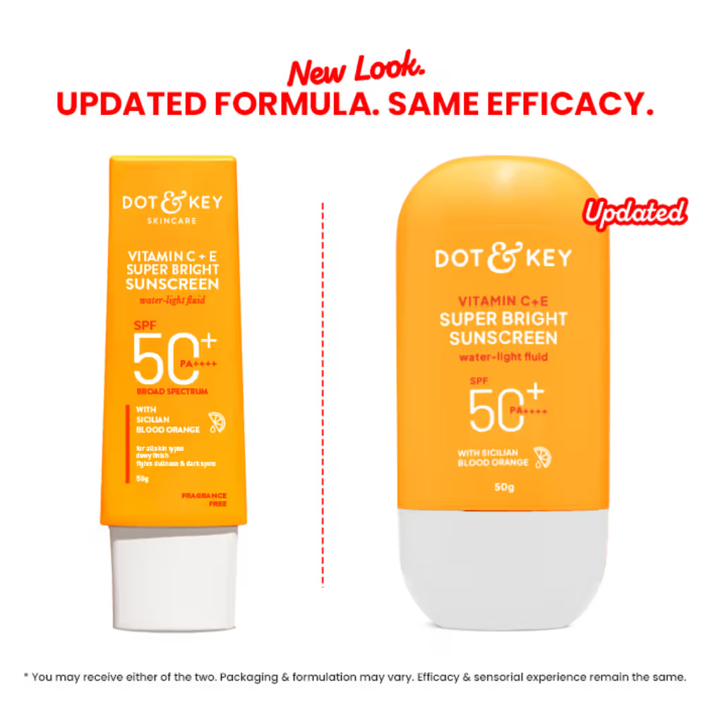 Dot & Key Vitamin C + E Super Bright Sunscreen, SPF 50+ PA++++ In-Vivo Tested