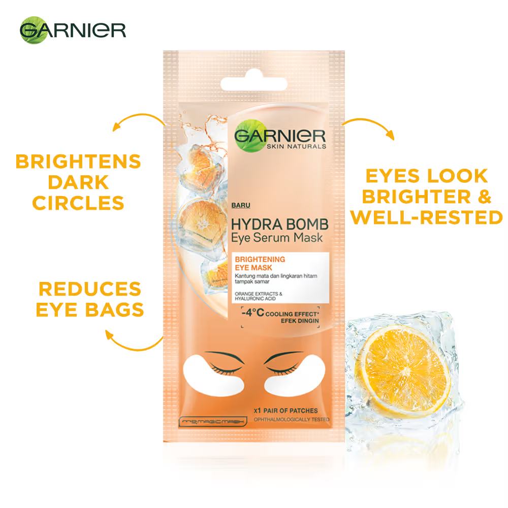 Garnier Hydra Bomb Eye Serum Mask - Orange