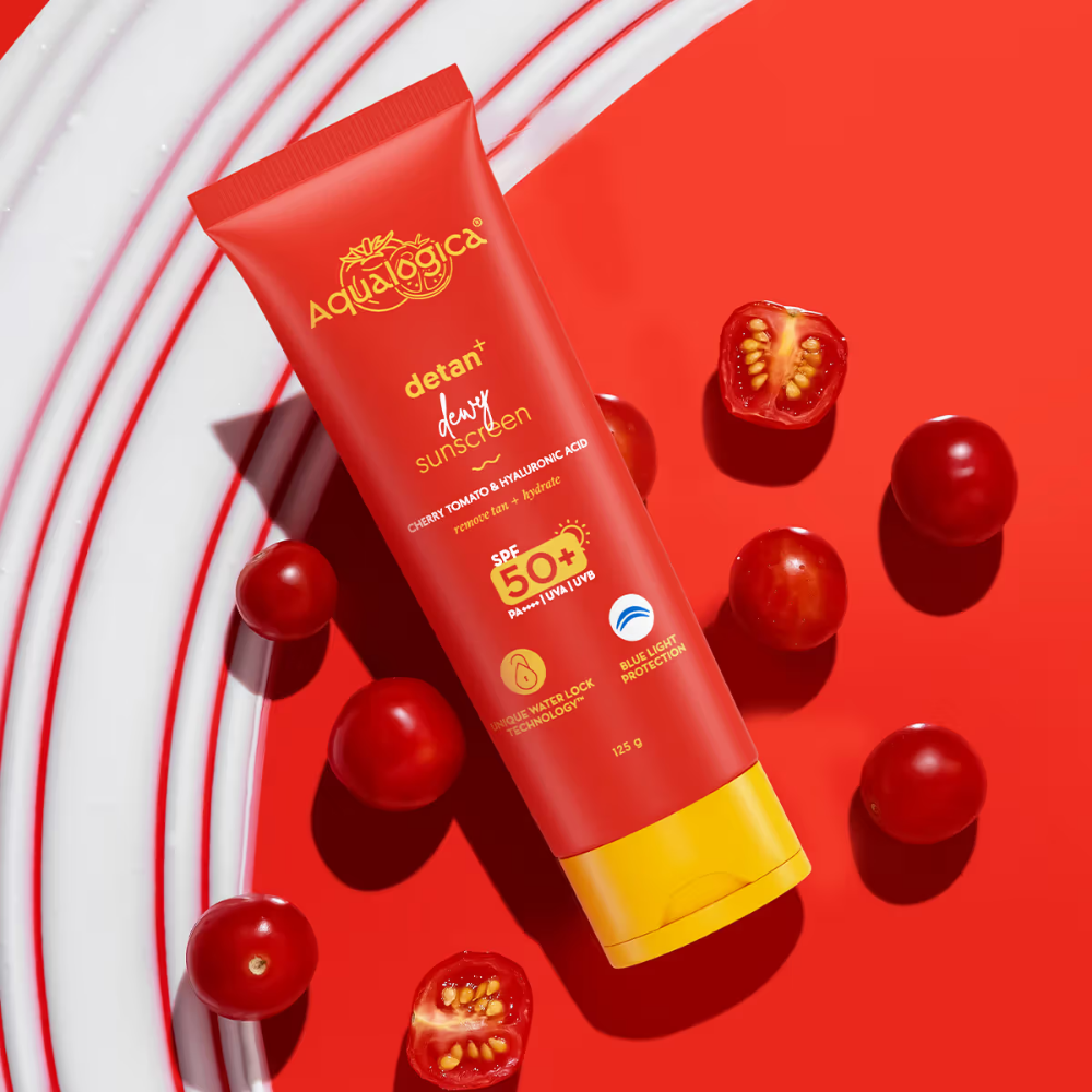 Aqualogica Detan+ Dewy Lightweight Sunscreen Gel SPF 50+ PA++++ for Normal & Dry Skin