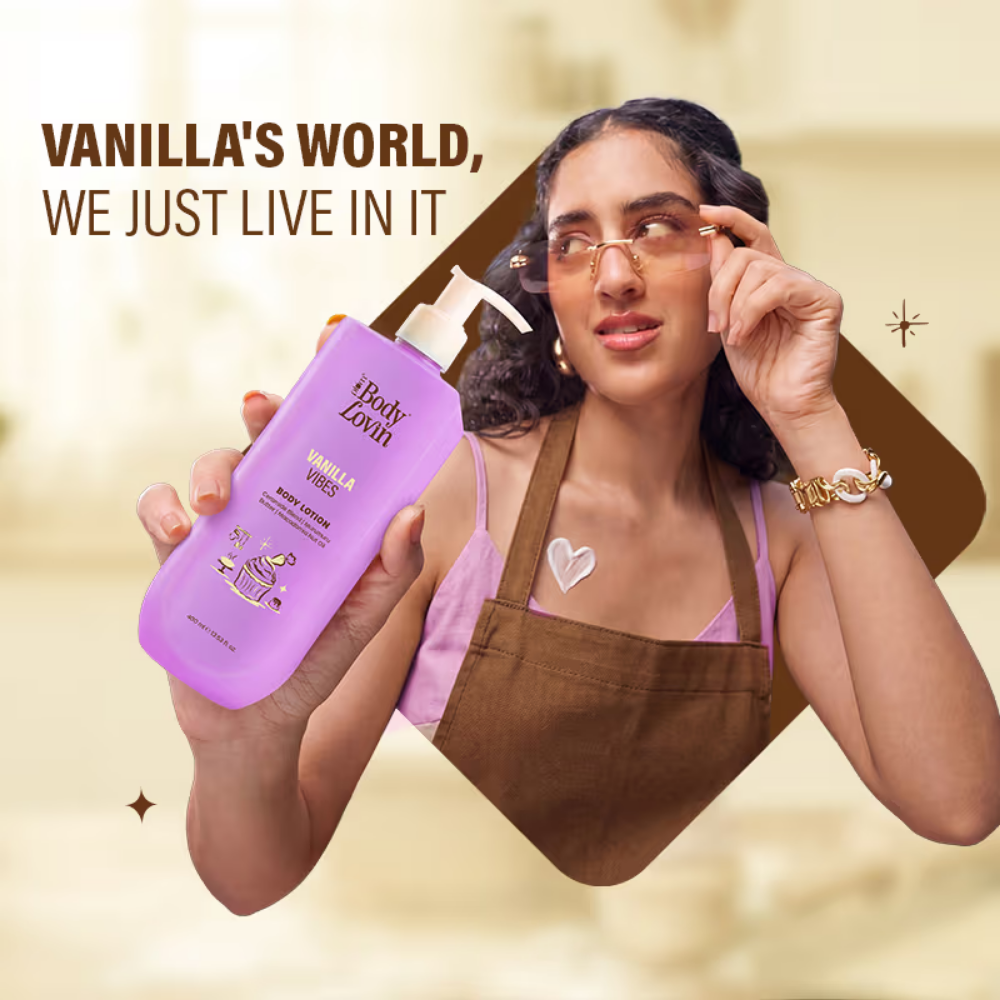 Plum BodyLovin Vanilla Vibes Body Lotion Nourishing & Barrier-Repairing Velvety Cream Formula