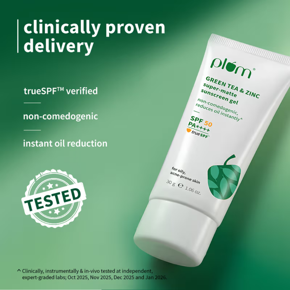 Plum Green Tea & Zinc Super-Matte Sunscreen Gel SPF 50 PA ++++
