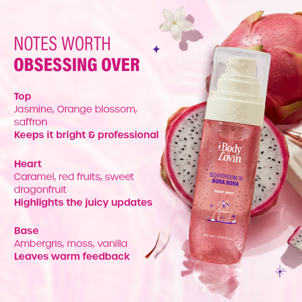 Plum BodyLovin’ Boardroom In Bora Bora Body Mist, Long-Lasting, Sweet Tropical Fragrance