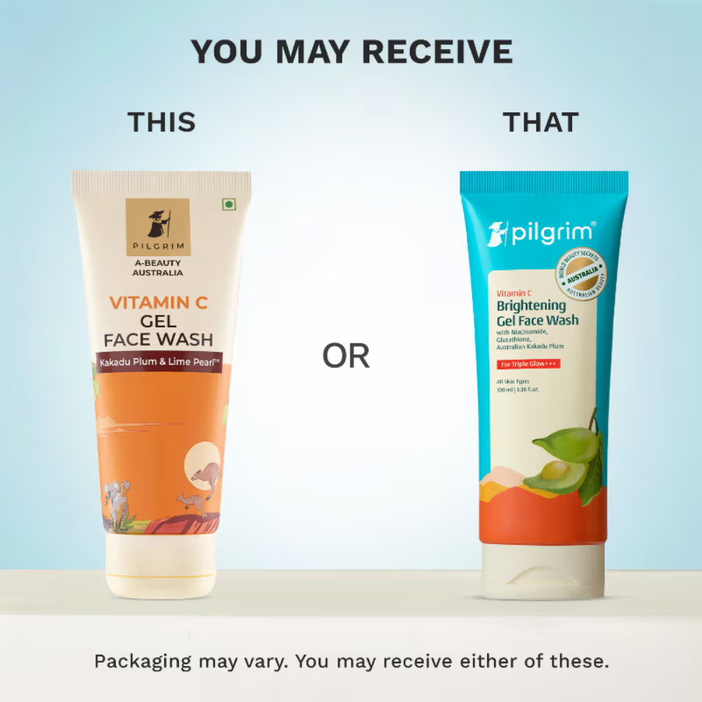 Pilgrim Vitamin C Gel Face Wash Wth Kakadu Plum & Lime Pearl