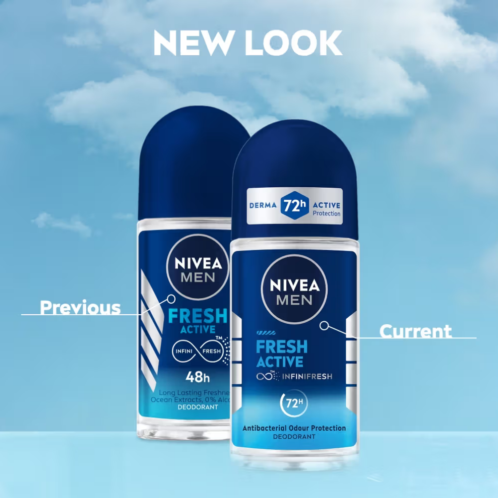NIVEA Body Roll On (Fresh Active)
