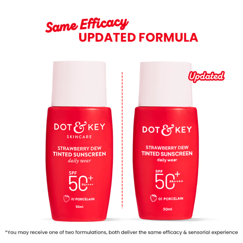 Dot & Key Strawberry Dew Tinted Sunscreen In-Vivo Tested SPF 50+ PA++++ for Daily Wear