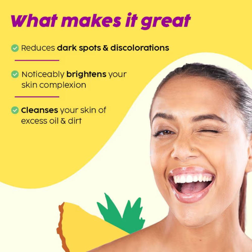 PLIX 5% Pineapple Foaming Facewash For Depigmentation, For Skin Brightening & Even Toned Complexion