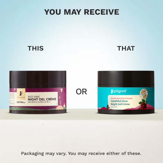 Pilgrim Red Vine Night Gel Creme with Retinol Mulberry
