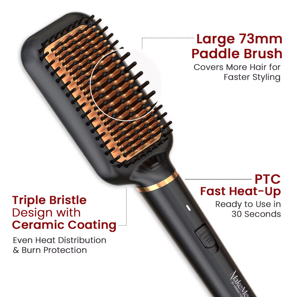 UrbanYog MakeMeeBold Frizz Free Straightening Brush For Hair