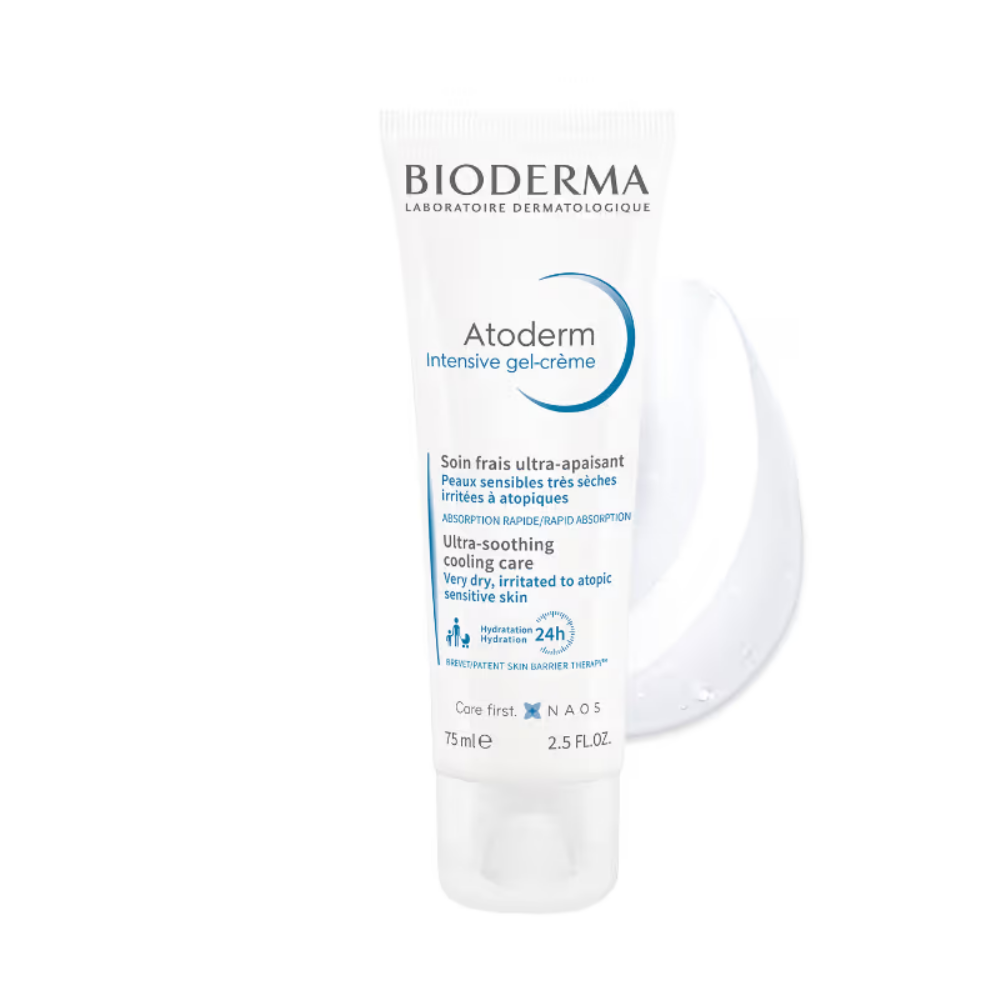 Bioderma Atoderm Intensive Gel Creme Moisturizer - Lightweight & Non Greasy - Dry Skin