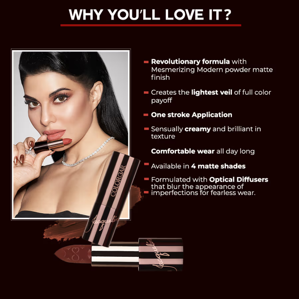 Colorbar X Jacqueline Sinful Matte Lipcolor