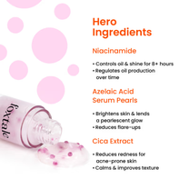 Foxtale Niacinamide & Cica Oil Balancing Moisturizer For Oily Skin, Lightweight & Non-Greasy