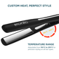 Ikonic Professional Slim Titanium Shine 3.0 Hair Straightener - Black