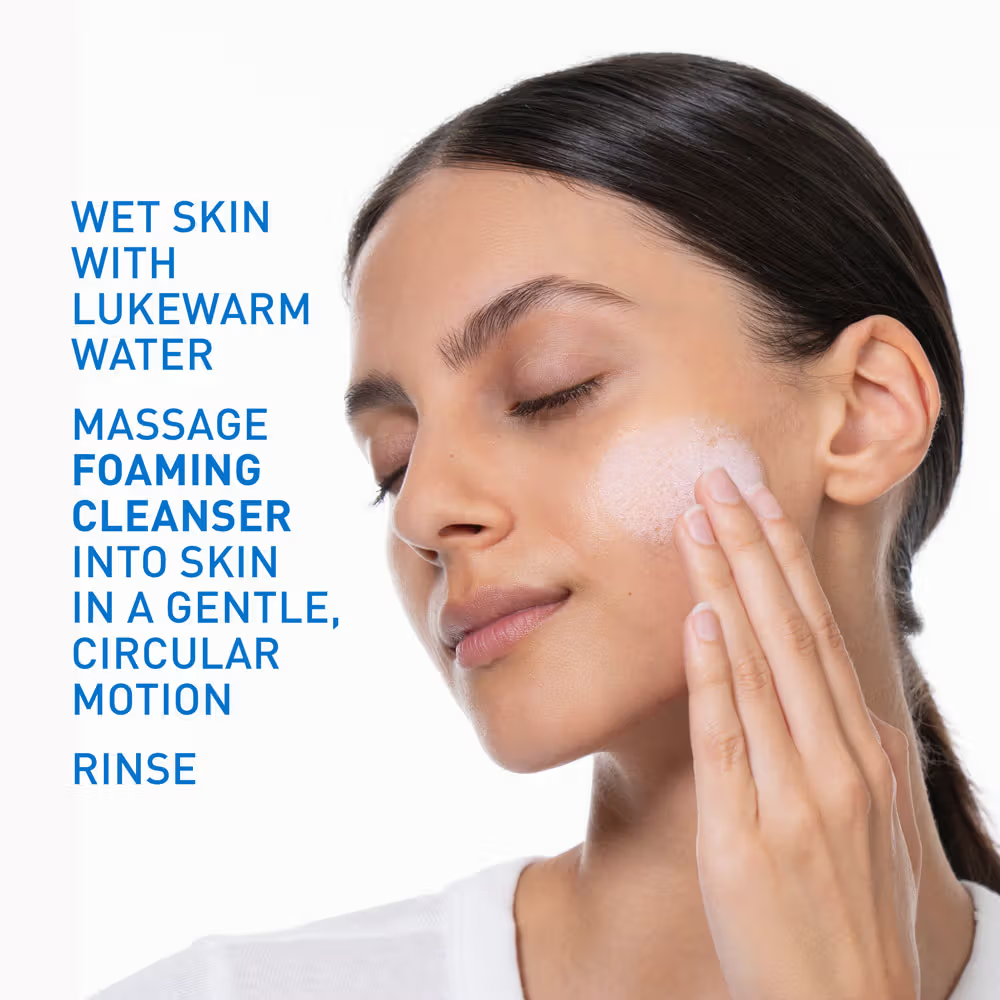CeraVe Foaming Cleanser Face Wash For Oily Skin with Hyaluronic Acid, Ceramides & Niacinamide
