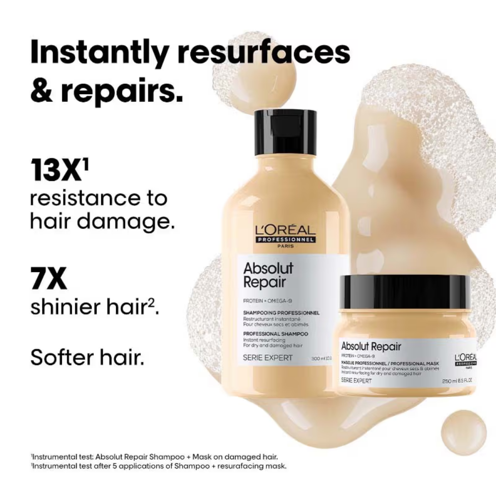 L'Oréal Professionnel Absolut Repair Shampoo & Hair Mask Combo, Serie Expert