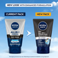 NIVEA MEN Face Wash, All in 1 Charcoal, to Detoxify & Refresh Skin with 10x Vitamin C Effect