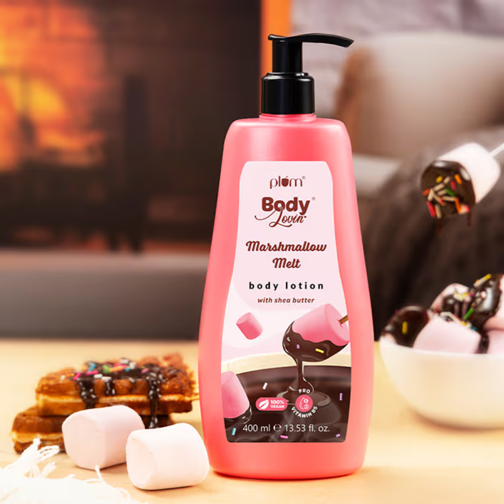 Plum BodyLovin Marshmallow Melt Body Lotion With Shea Butter for Dry, Normal & All Skin type
