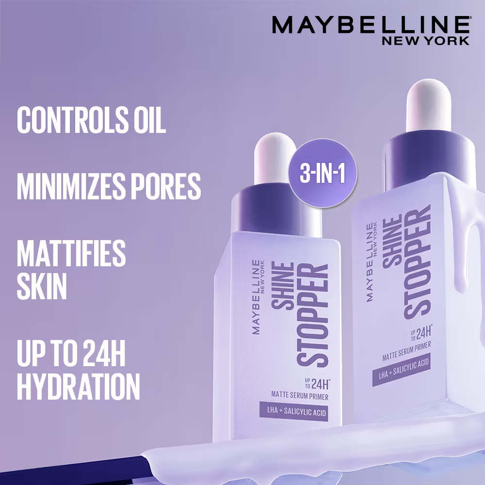 Maybelline New York Shine Stopper Serum Primer For Oil Control+ Hydration